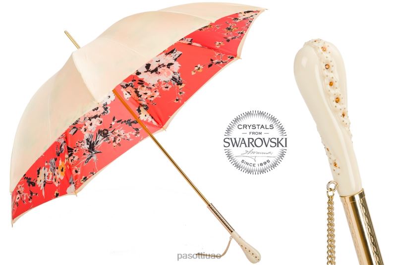 مظلة | 189 5k598-3 z5 - مظلة عتيقة مزهرة، قماش مزدوج PASOTTI Z446V372