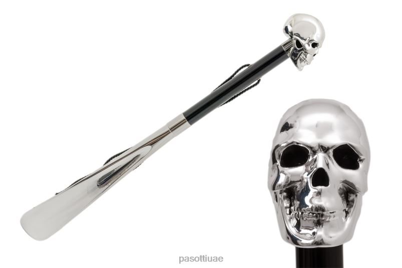 مُكَمِّلات CS W33 - لبيسة حذاء على شكل جمجمة فضية PASOTTI Z446V270