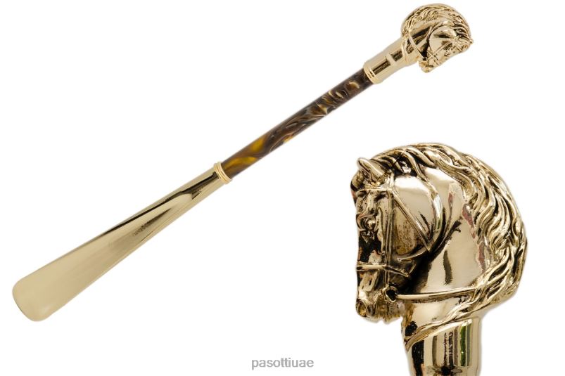 مُكَمِّلات CS W41PO - لبيسة حصان ذهبية، عمود بني لؤلؤي PASOTTI Z446V310