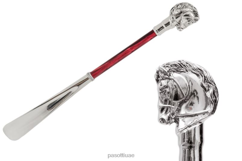 مُكَمِّلات CS W41PR - لبيسة حصان فضية، عمود أحمر PASOTTI Z446V289